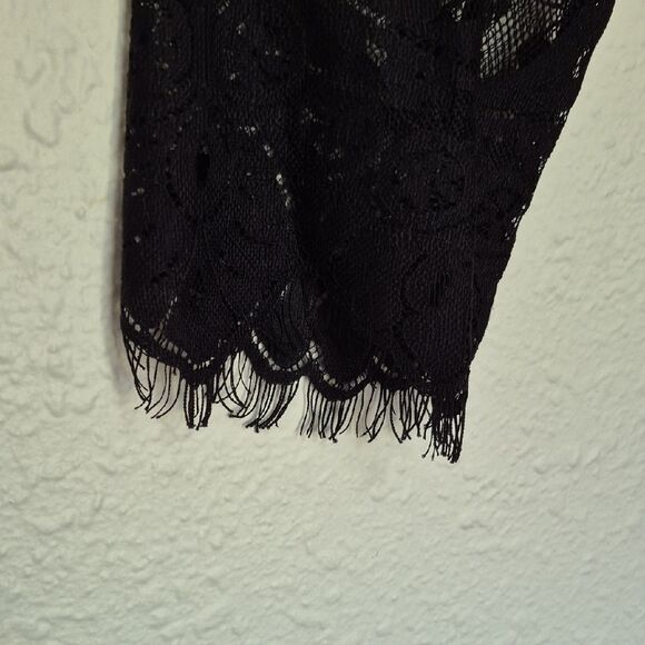 Ann Taylor Purple and Black Lace Blouse Size 2 - Picture 6 of 15